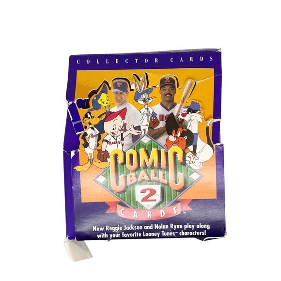 Upper Deck 1991 Comic Ball 2 Box MLB Looney Tunes Nolan Ryan, Reggie Jackson - Picture 1 of 4
